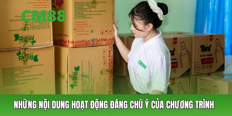Những nội dung hoạt động đáng chú ý của chương trình